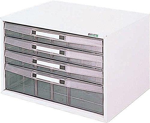 Nakabayashi Avante Letter Case, Document Storage, A4 Size, 3 Shallow Drawers, 1 Deep Drawer, AL-W4-W