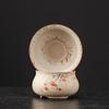 Luxurious Flint Red Xishi Gaiwan Tea Set with Handle, Lid, Filter Net, and Gong Dao Bei for Kung Fu Tea Ceremony