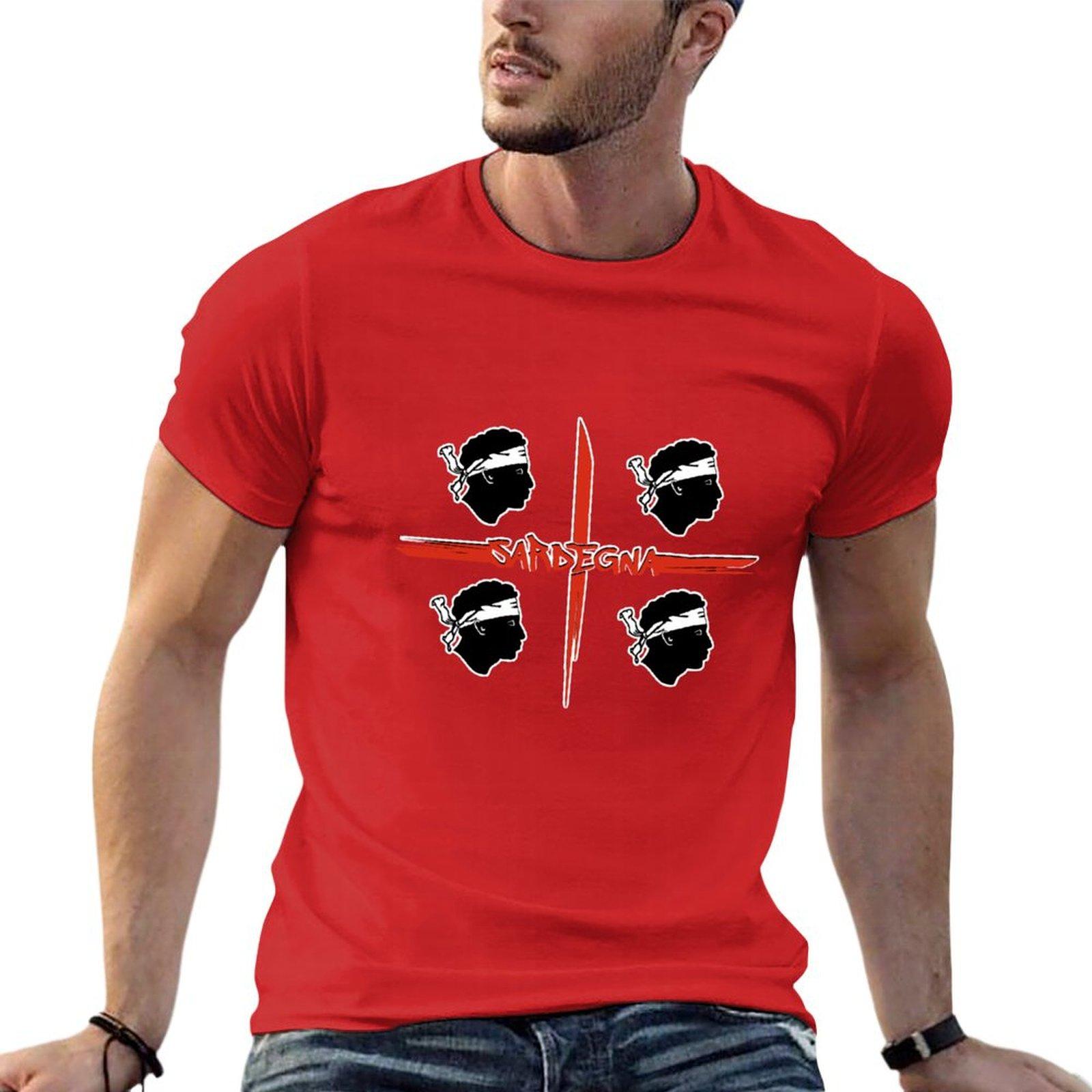 

Sardegna - Sardinia - Sardinia flag - Bandiera Sarda 4 Mori Paint brush strokes T-Shirt for a boy mens t shirts S