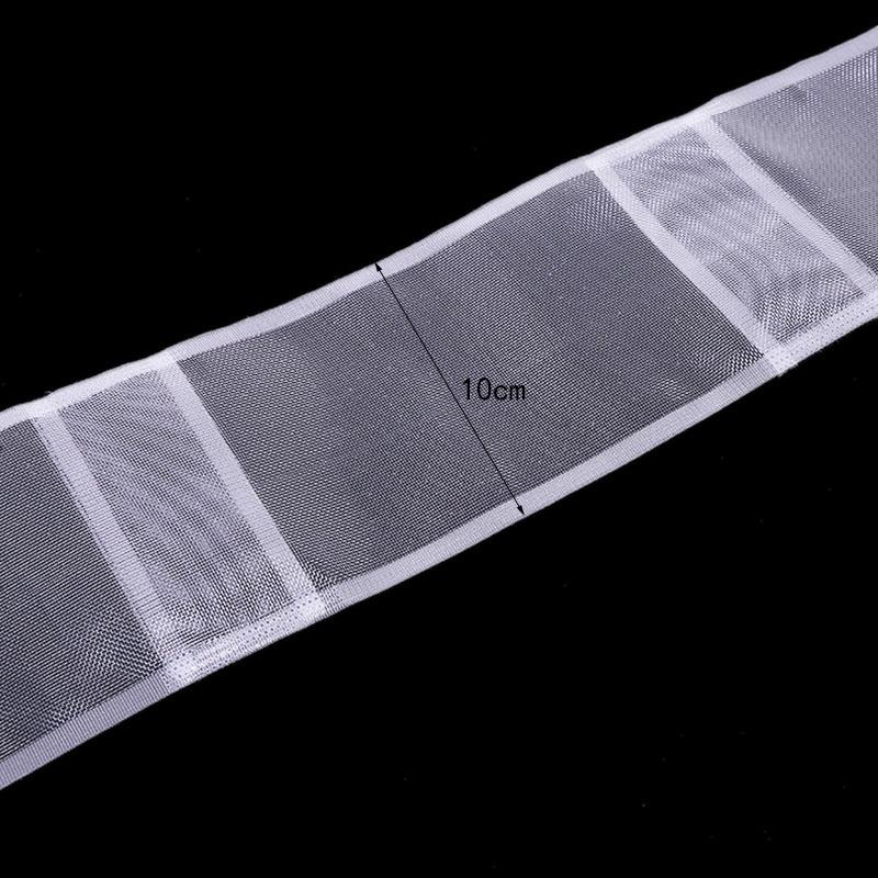 1Roll White Curtain Tape Transparent Nylon Curtain Rod Pocket Tape Home Textile Window Curtain Accessories 10cmx1m