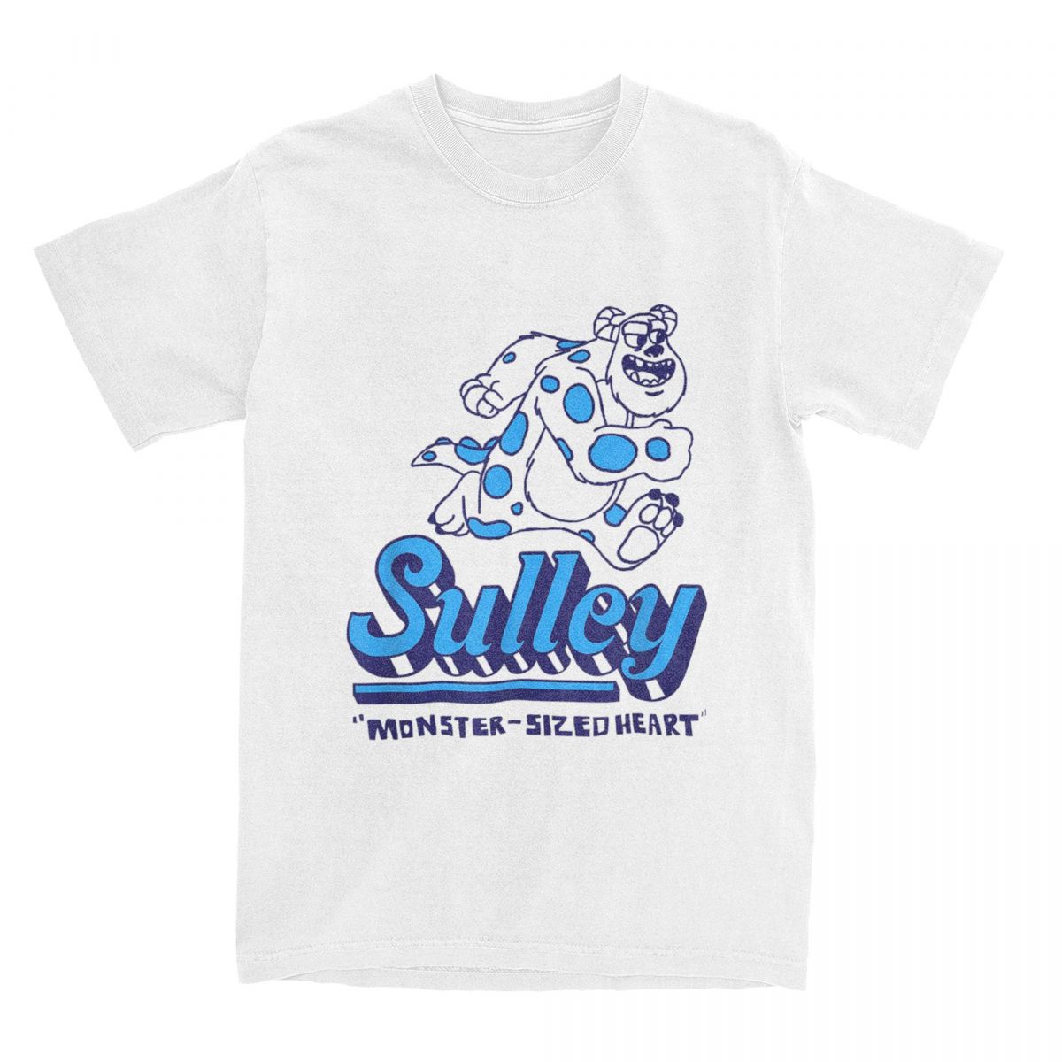 

Pixar Monsters Inc. Running Sulley T Shirt Casual Versatile Men Women Short Sleeve Cotton Stylish Streetwear Funny Unisex Tops 4XL