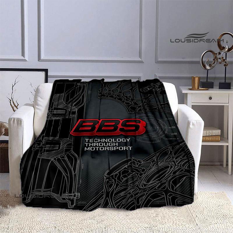BBS LOGO printed blanket Picnic blanket Warm Flannel blankets Outdoor Blanket Home bed linings blankets for beds Birthday Gift