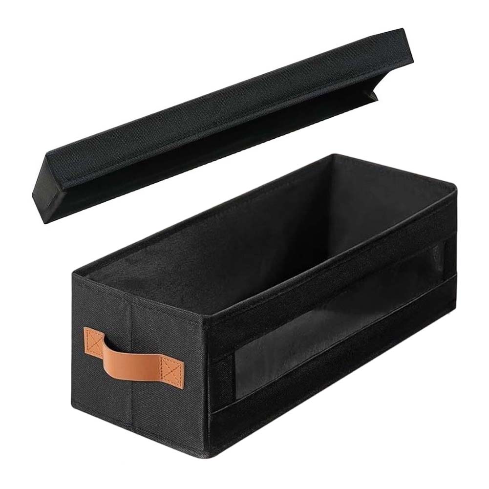 CD-Aufbewahrungsbox mit staubdichtem Deckel 40*15,5*13,5cm 600D Oxford-Gewebe zur Organisation von Handtüchern, Spielzeug, Büromaterial, Kleidung für DVDs