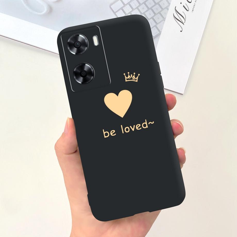 For OPPO A57 4G CPH2387 Case For OPPO A77 5G CPH2339 Soft Silicone Flower Phone Cover For OPPO A77S A57S A57e 2022 Funda TPU Bag