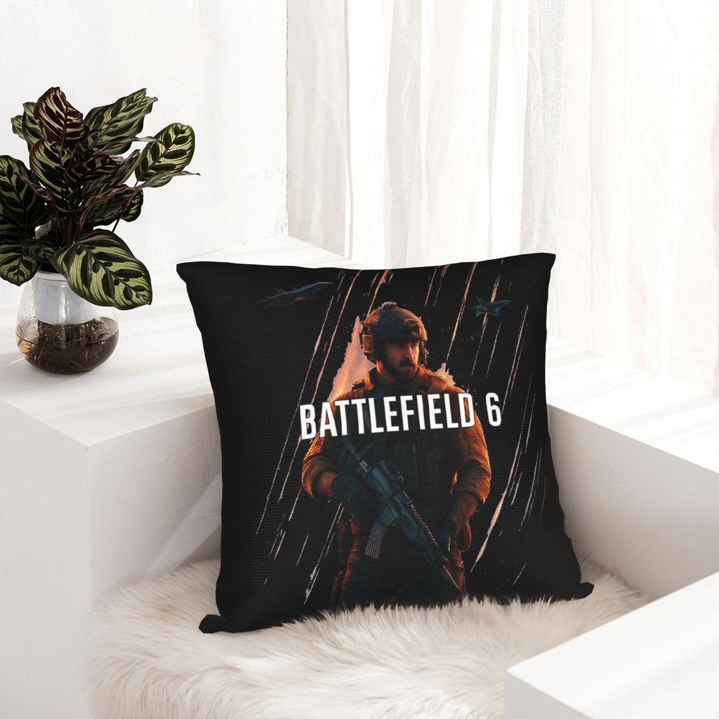 Battlefield 6 Funny Games BF6 Pillowcase Merch Printing Cushion Cover Decorations Pillow Case Cover Chair Multi-Size