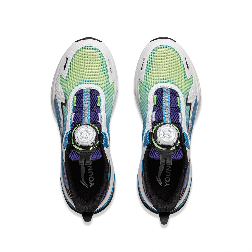 Li Ning Детская спортивная серия лайфстайл Удобная амортизация Отскок Дышащая поддержка Низкий верх Повседневная обувь Детская повседневная обувь YKCV046-3