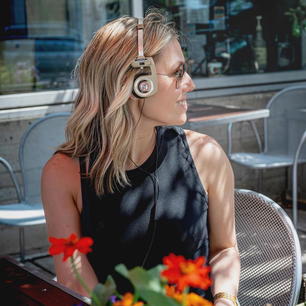 Koss Porta Pro Limited Edition Rhythm Beige On-Ear Headphones In-Line Mic Volume Control Touch Remote 3.5mm Plug Hard Carry Case