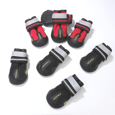 Reflektierende Hundeschuhe Sneaker Wasserdicht Anti-Rutsch-Winter-Hundestiefel Schuhe Socken Haustierschuhe für Husky Mittelgroße Hunde