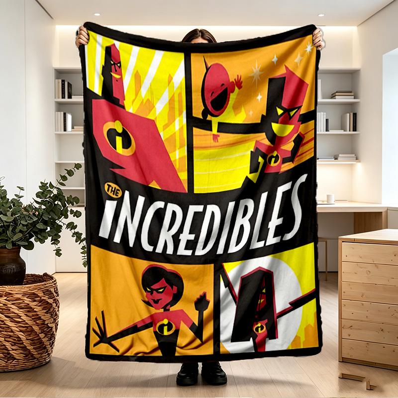 Incredibles Print Blanket - Soft & Comfortable, for Bedroom, Travel, Sofa, Home Decoration - Birthday Christmas Gift for Friend