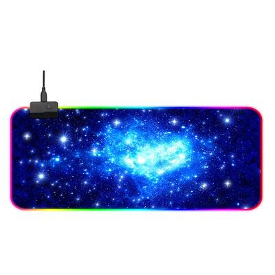 Extra Large Mouse Pad RGB LED Lighting PC Computer Starry Sky Illuminated Mouse Pad Gaming Keypad Mat Table