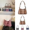 Fashionable Leopard Print Handheld Small Square Bag For Women In Chic Urban Style