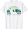 Animal Wolf Trees Outdoors Forest Wildlife Retro Nature TShirt Unisex T-Shirt