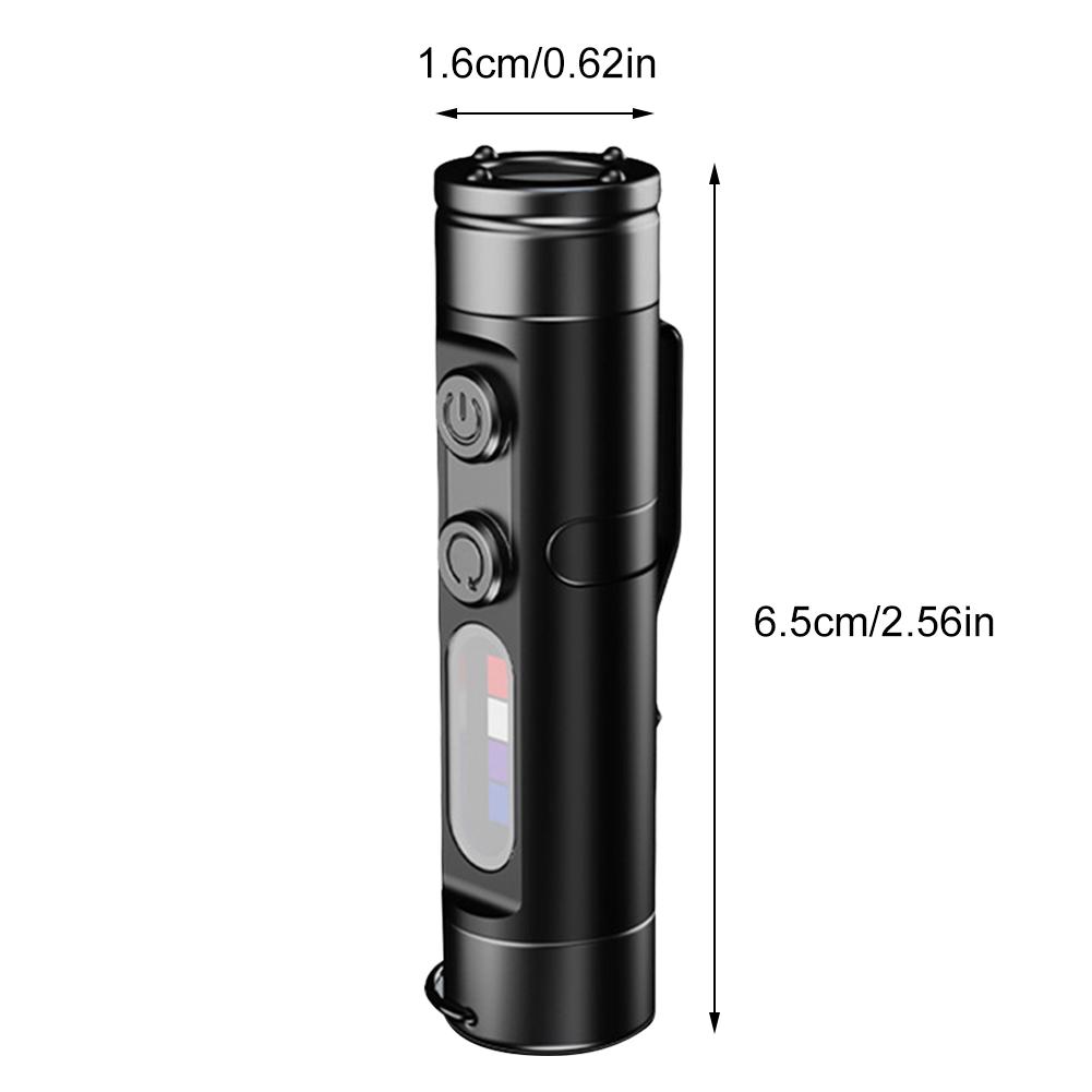 Mini Flashlight EDC Portable Strong Light Outdoor Flashlight Maintenance Work Searchlight LED Magnetic Super Bright Flashlight