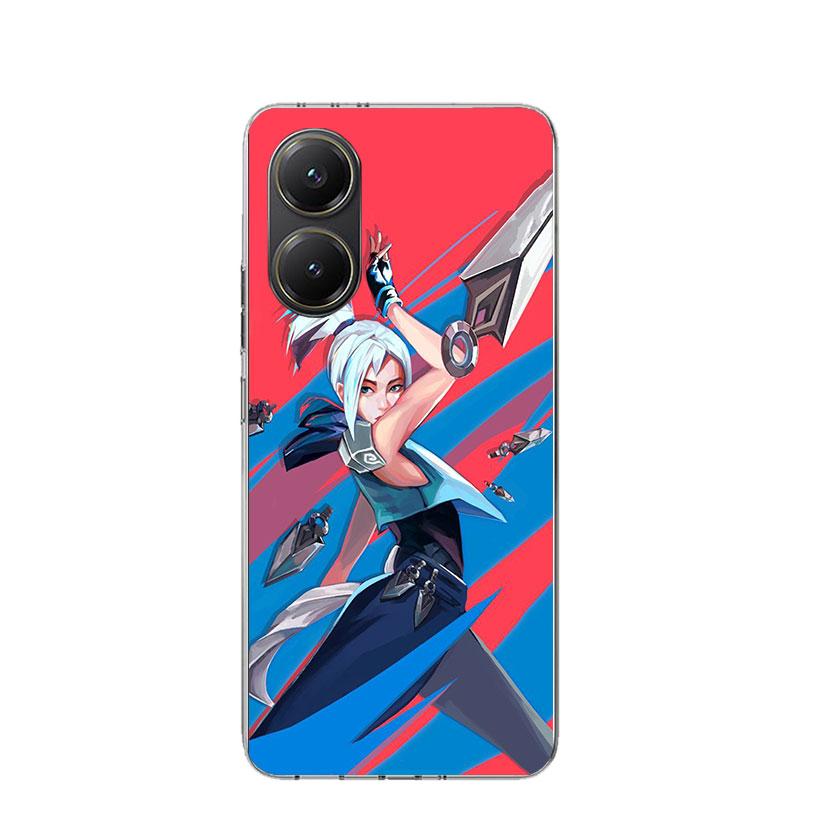 Valorant Jett Case Phone Cover for Xiaomi Poco X3 Nfc X5 X6 X7 X4 Gt F7 Ultra F6 F5 Pro F4 F3 M5S M4 M6 M3 Trend Fundas