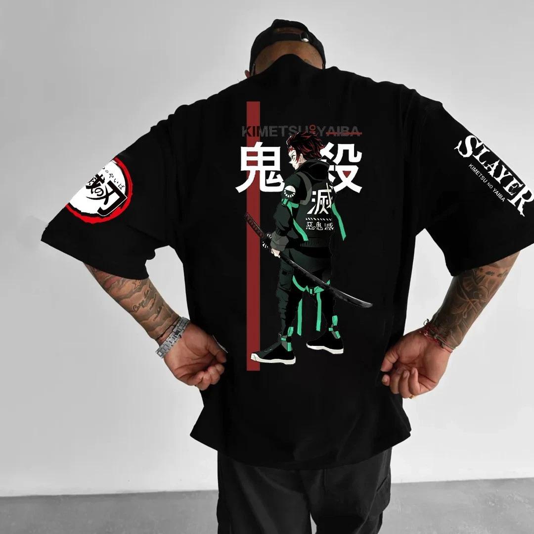 

Demon Slayer Cosplay Anime Manga Sports T-Shirt Tee Men s Cotton Cotton 3XL