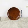 3PCS Japanese Jujube Wood Original Wood Grain Melon Fruit Dish Fruit Nut Snack Snack Wood Dish Round Wooden Plate Family Gathering Tableware
