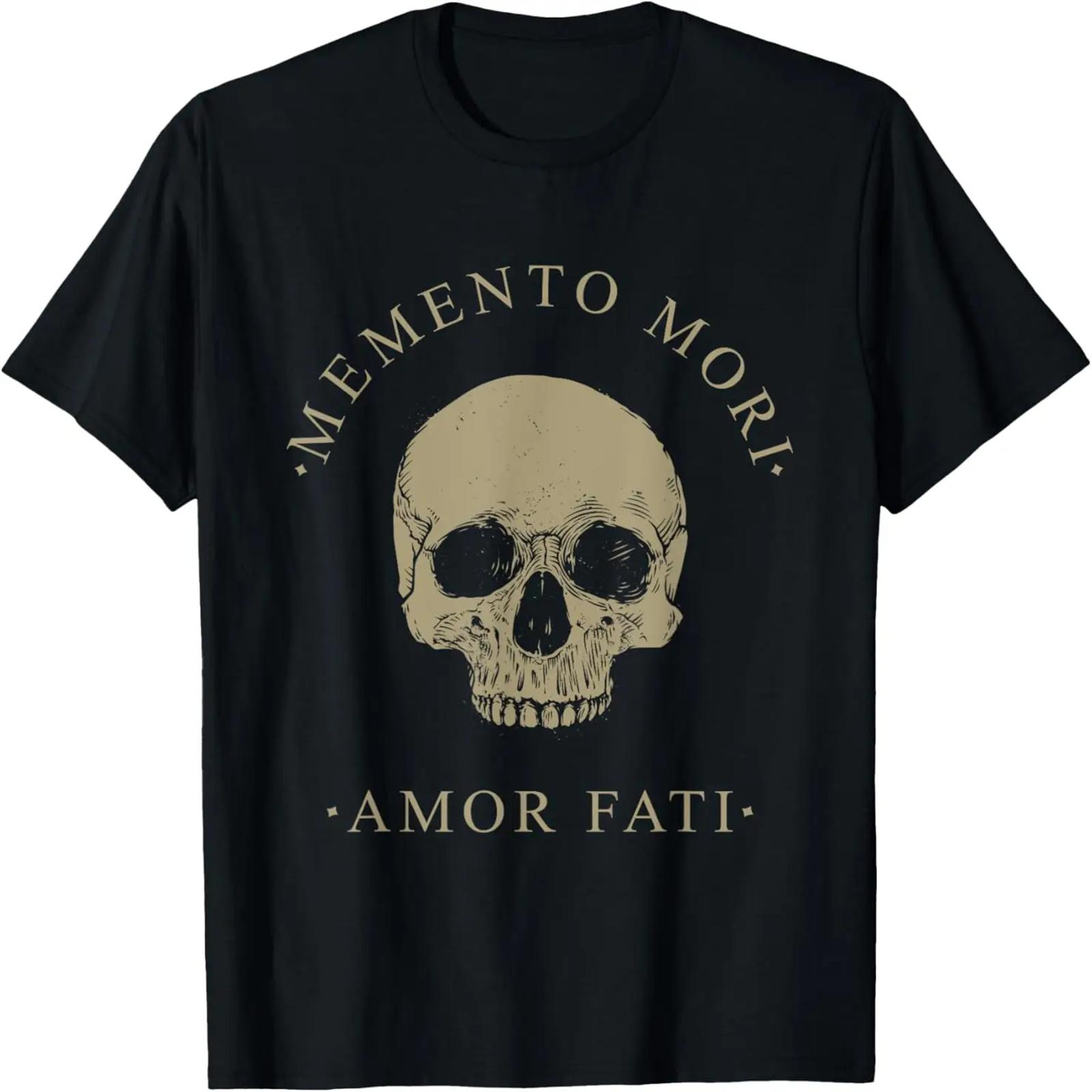 Философия стоицизма Memento Mori Amor Fati Череп Цитата стоицизма Футболка XXXXXL разноцветный