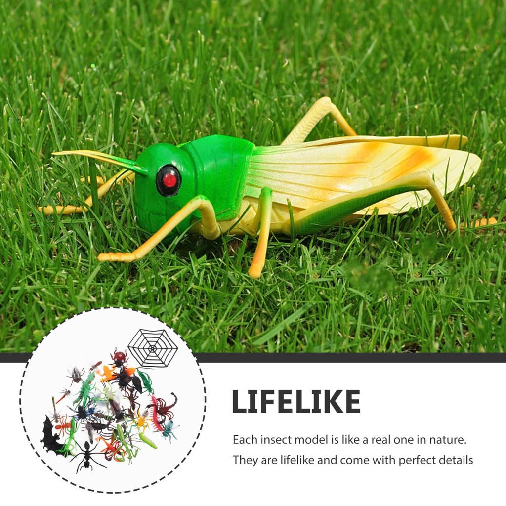 STOBOK 39 Pieces Miniature Insect Toys, Realistic Bug Figures, Educational Insect Models, Collectibles, Perfect for Party Decorations