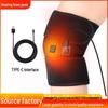 Rechargeable Electric Knee Heating Pad with Moxibustion Therapy for Middle-aged and Elderly.