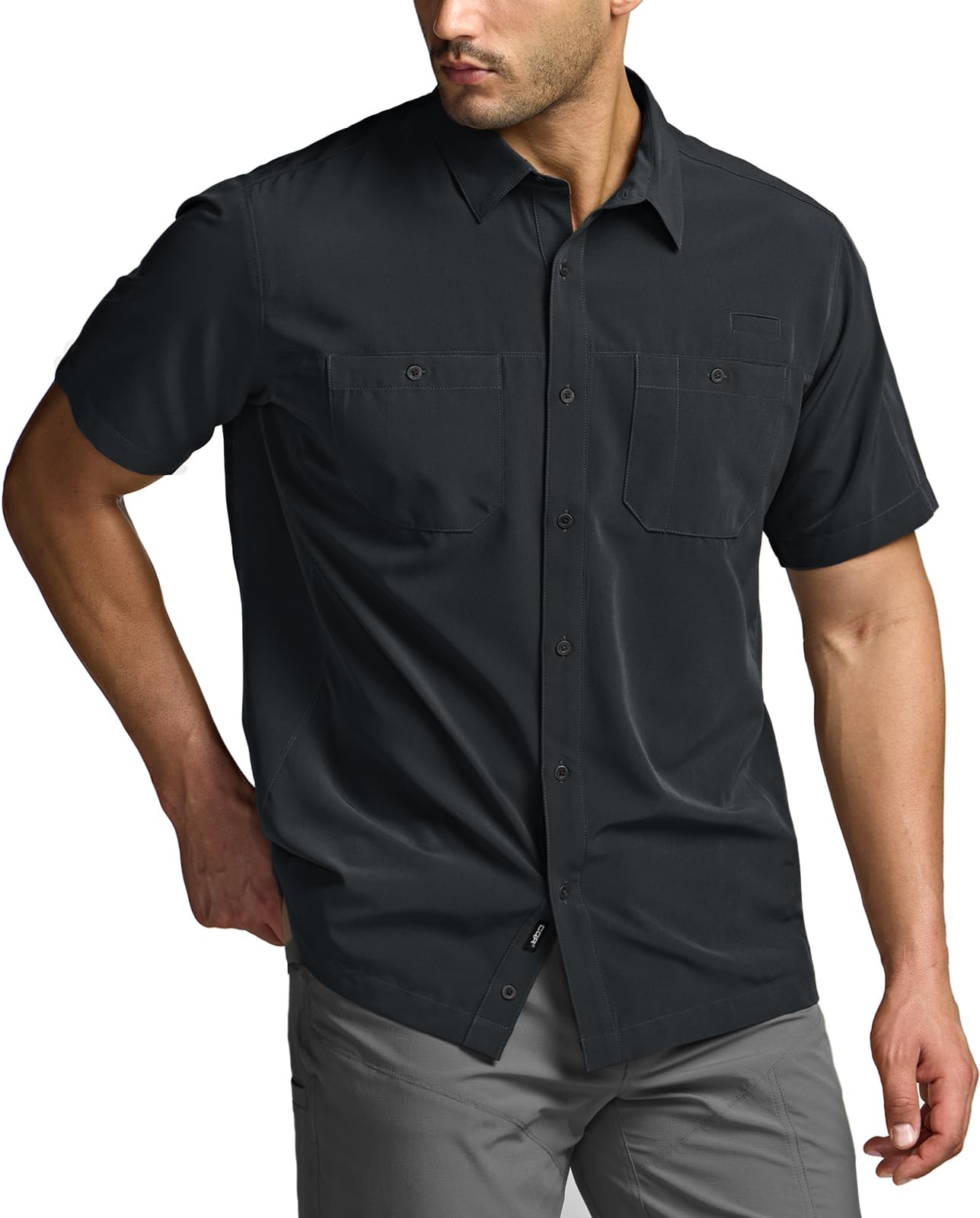 

CQR Short Sleeve Military Shirt UV Perfect for Everyday Outdoor Activities like and Men s (Stain Resistant, Breathable, Protection) - Casual, Wear,