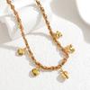Atoztide Gold Color Heart Flower Sun Pendant Necklace for Women Stainless Steel Multiple Styles Necklace Christmas Jewelry Gift