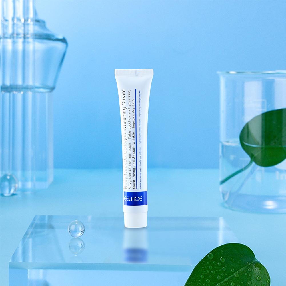 EELHOE Collagen Neck Cream Lightens Neck Fine Lines Wrinkles Anti-aging Lifts Tightens Skin Moisturizing Neck Whitening Cream