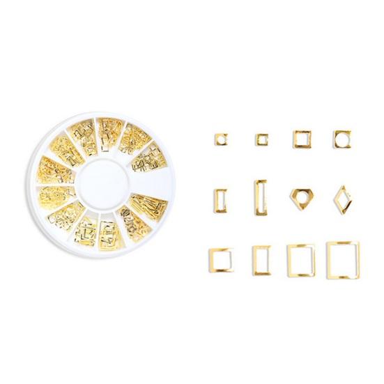 1 Box Nagel Form Zubehör Mond 3D Metall Nieten Kunst Stern DIY Maniküre Reusable