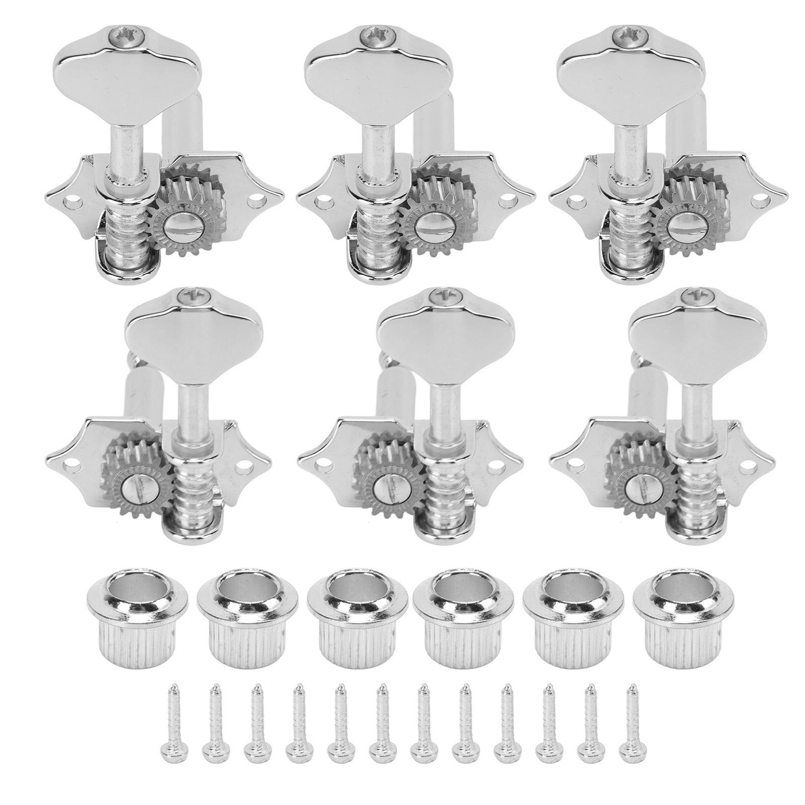 

Guitar Tuning Key 3 Left 3 Right 1:18 Gear Ratio Stable Easy Install Musical Instrument Parts