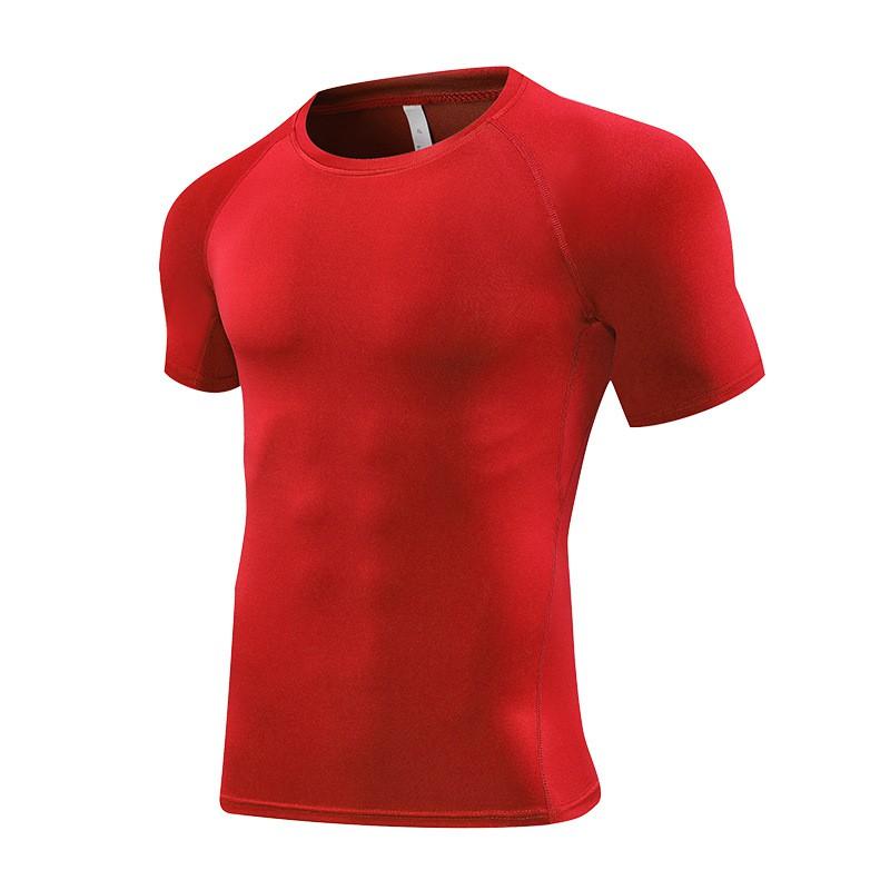 Mens Quick-Dry Compression Long Sleeve Cycling Jersey Breathable Athletic Base Layer Running Gym Basketball Training