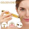 24k Gold Face Lift Bar Roller Vibration Schlankheitsmassagegerät Gesichtsstab Gesichtsschönheit Hautpflege T-förmiges Vibrationswerkzeug mit Beutel
