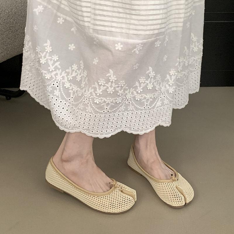 Fashion Luxury Fashion Shallow Women Ballet Flats Shoes Summer Spring Female Mesh Breathable Footwear Ladies Flats Slip On Shoes