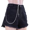 Chaîne de taille multicouche Hip Hop Punk Métal Rivet Bijou pour Performance Scénique
