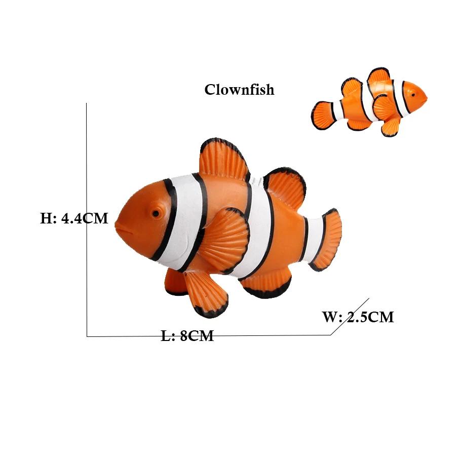 Marine Toy Animals Figures Sword fish Sailfish Salmon Shark Piranha Animal Figurines Action Figure Children Toys Games kids Gift