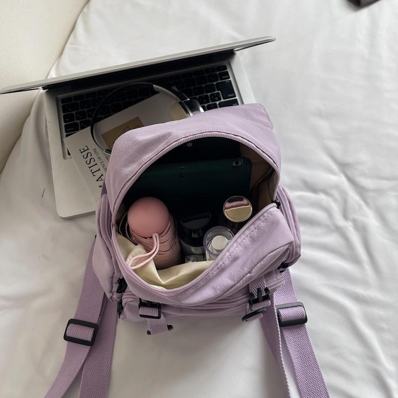 Multifunctional Casual Backpack Women's Daily Commute Simple and Breathable Student Schoolbag Shopping Travel Hand Carry Shoulder Bag