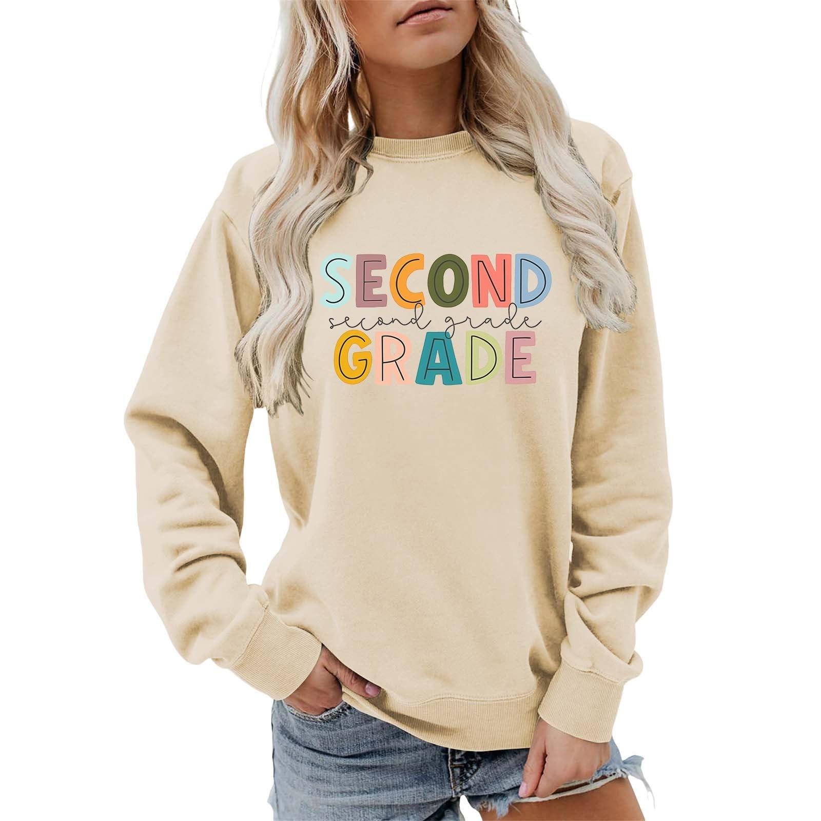 

Oversized Sweaters For Women 2024 First Day Of School Pullover Teacher s Back To School Outfit Graphic Sweatshirts XXXL хакі
