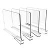 High Transparency Adjustable Shelf Divider Clear Acrylic Bag Organizers Unique Stand Rack For Neat And Clean Cabinet