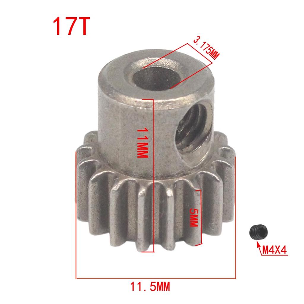 1: 10 Electric Vehicle Universal Motor Pinion Steel Gear for HSP 94123 94111 94107 94170 RC Model Car