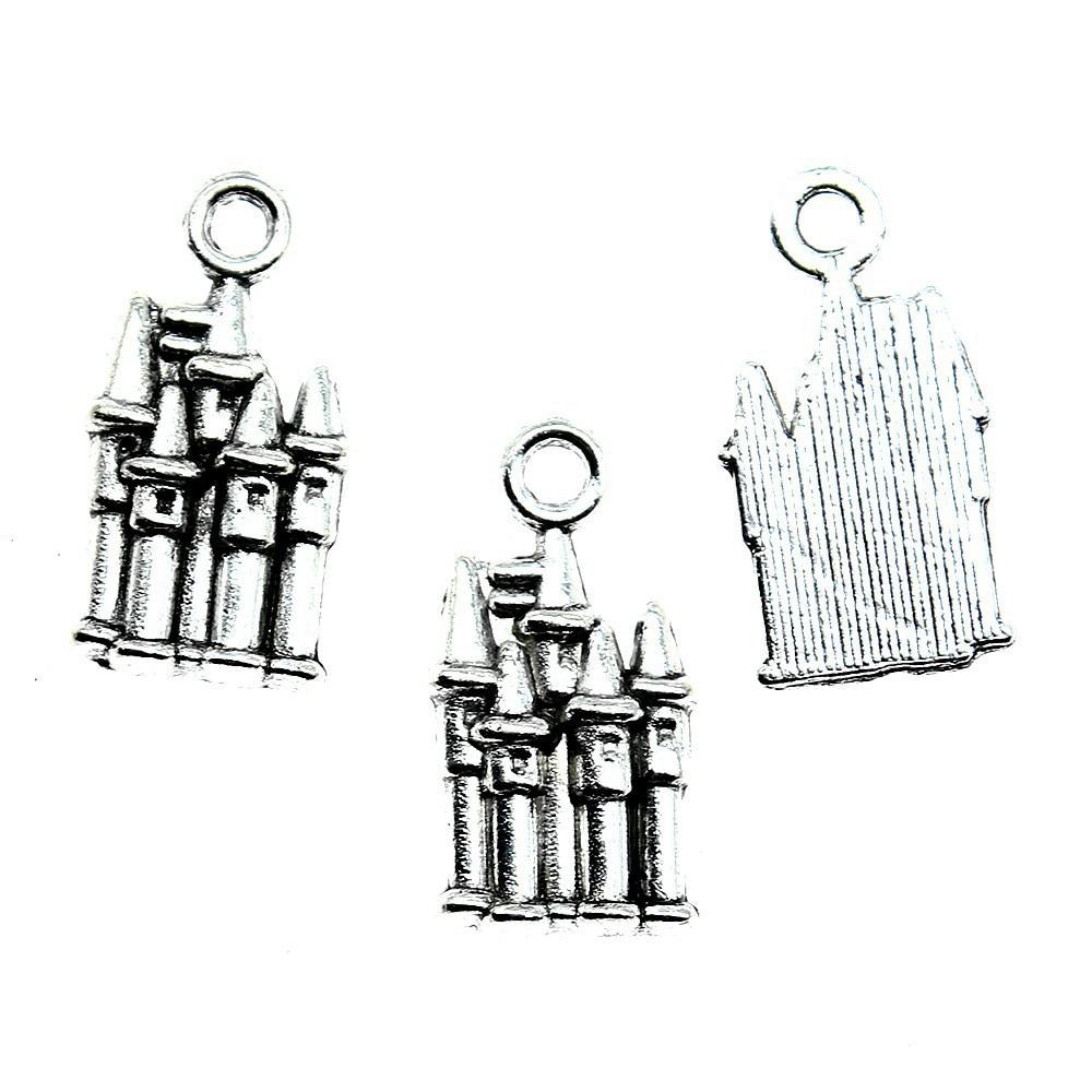 

20шт Подвески-замки Античное Серебро Цвет Цинковый Сплав 19X10мм