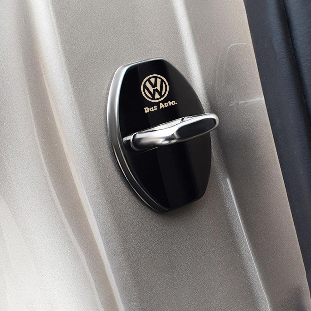 Car Door Lock Protective Cover Stickers For Volkswagen VW Scirocco Beetle Touareg Tiguan CC T-ROC Golf 4 5 6 7 T4 Sharan Passat