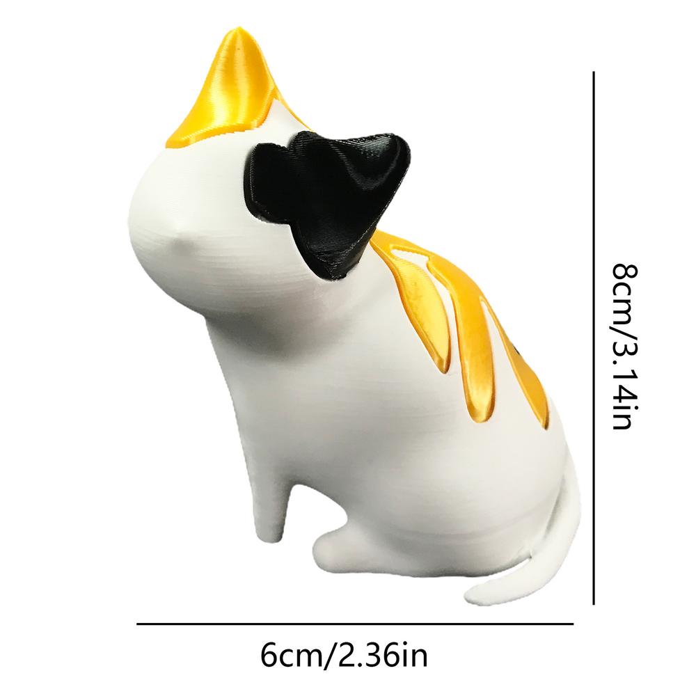 

Cat Sculpture 3D Printed Art Sculpture Home Table Decoration Aesthetic Statue Creative Figurine For Bedroom Living Room