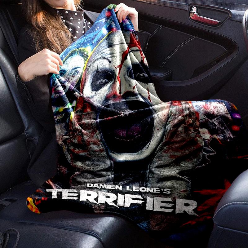 Clown Horror Decke Flanelldecke für Bett, Sofa, Camping, Wandern, Picknick Zubehör, Geschenk für Familie Fan Geschenke