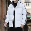 Down cotton jacket men's couple warm loose bread jacket versatile padded jacket trendy padded jacket