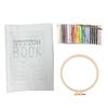 Linen Needlework Loose Leaf Book Organizers Portable for Sewing Tool Storage