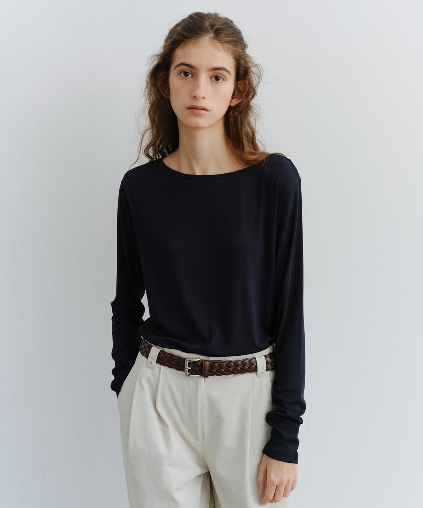 Yulago Ribbed Boatneck T-Shirt