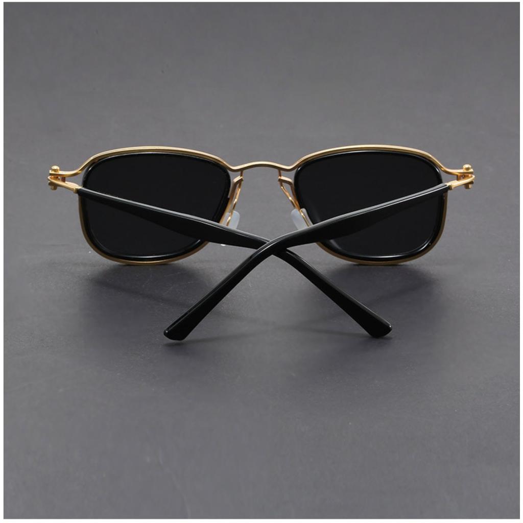 Retro Metal Square Frame Sunglasses Men Women Fashion Multicolor Outdoor Sunshine Driving Brand Design