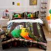 Two Parakeets On Branch. Bedding Sets Duvet Cover Sets Duvet Covers Pillowcases(1* Duvet Cover 2* Pillowcases Without Duvet Insert)