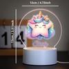 Cute Personalize Custom Unicorn Usb Atmosphere Table Lamp Usb Atmosphere Desk Lamp Usb Atmosphere Table Lamp