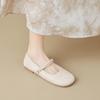 Cute round head ballet shoes shallow mouth word with Mary Jane summer flat shoes women