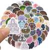 60Pcs Mandala Flowers Yoga Cartoon Graffiti Stickers Decals Decoration Diy Skateboard Notebook Phone Laptop Cute Sticker
