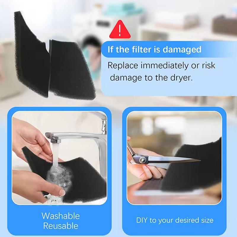 5Pcs Replacement Filters 2964840100 For Dryer Heat Pump Dryer Sponge Filter For Tumble Dryer Spare Parts